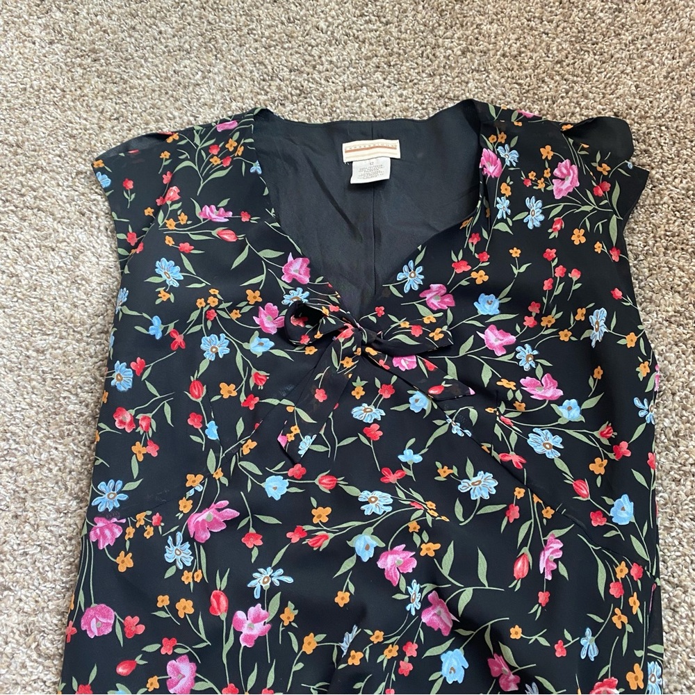 Vintage 90s Floral Midi Dress